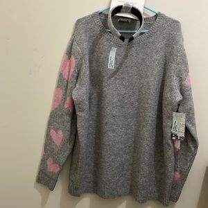 Cupcakes and cashmere sweater and headband set (sz 2x)